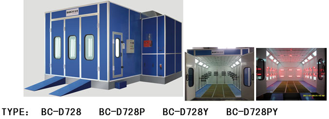 Baochi auto spray booth (BC-D728, electric...